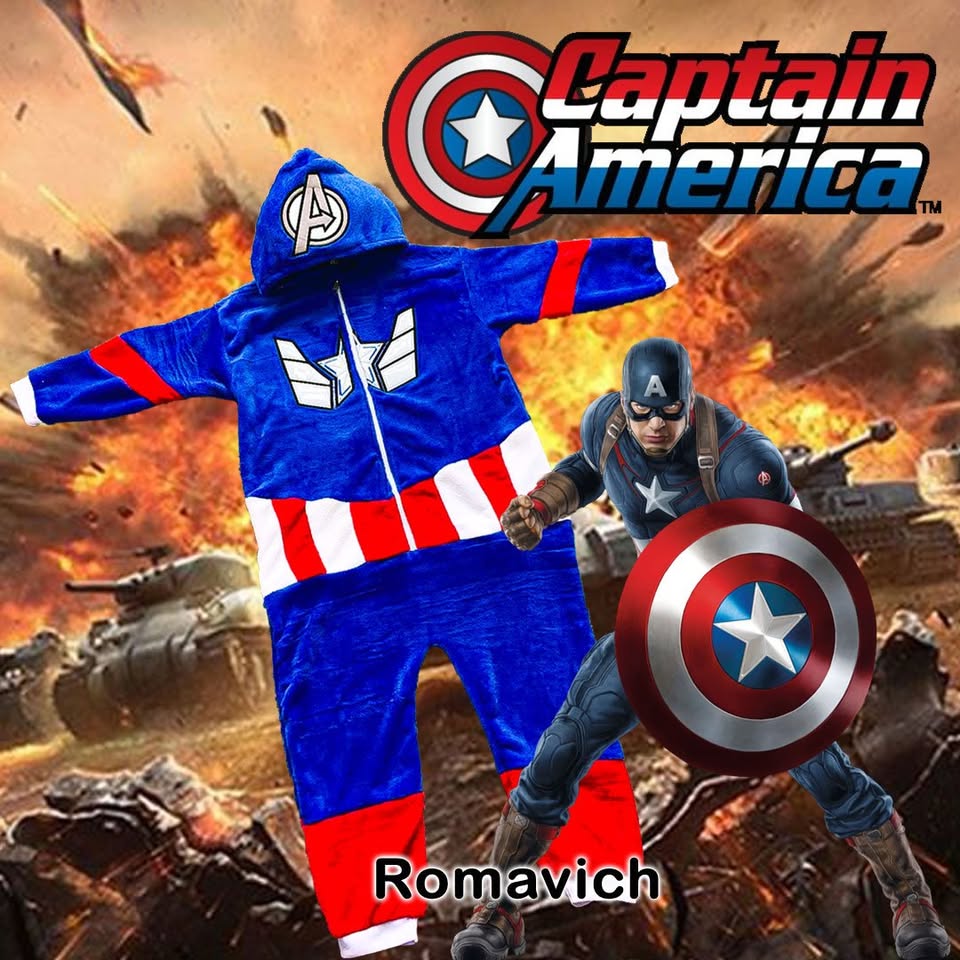 Kigurumi O Pijama Térmica Capitán América