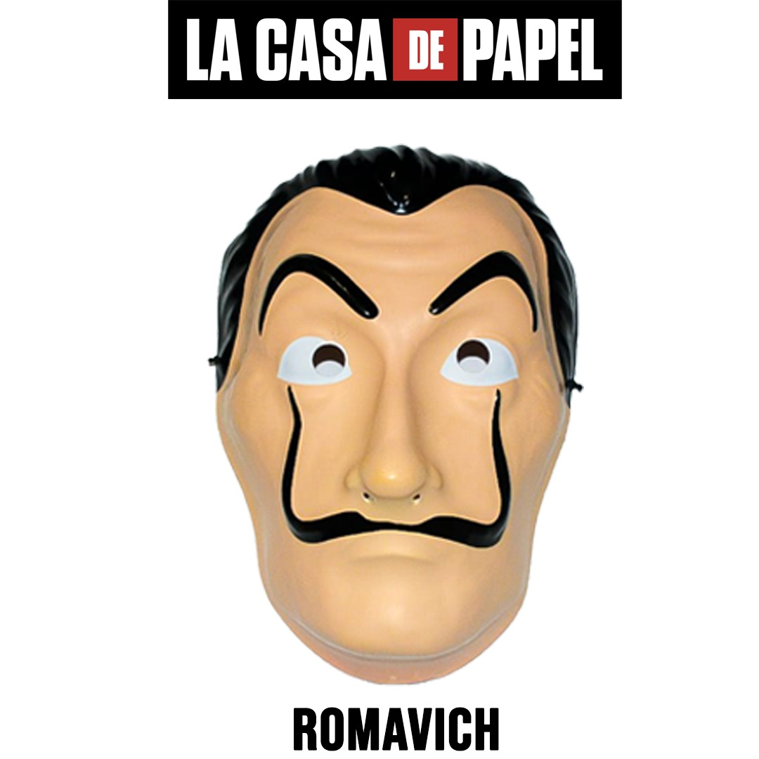 Máscara + Rifle - Disfraz Guardia Encapuchado Casa De Papel