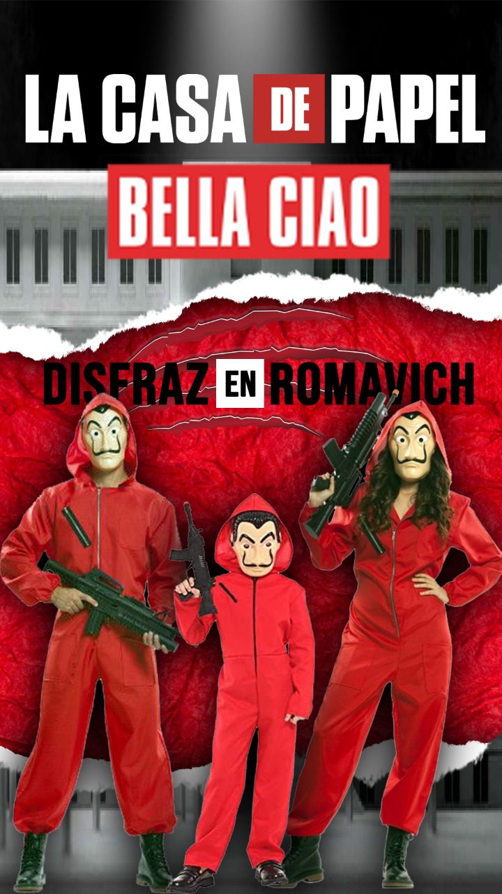 Mascara - Disfraz Guardia Encapuchado Española Casa De Papel