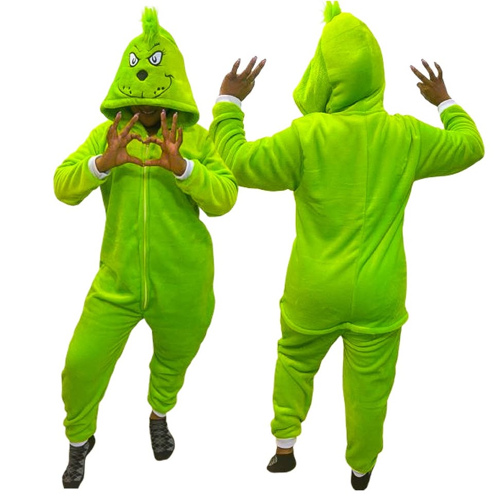 Kigurumi O Pijama Térmica De Grinch