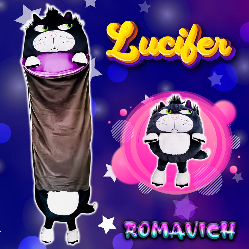 Bolsa De Dormir, Saco De Dormir, Sleeping, Peluche Gato Lucifer