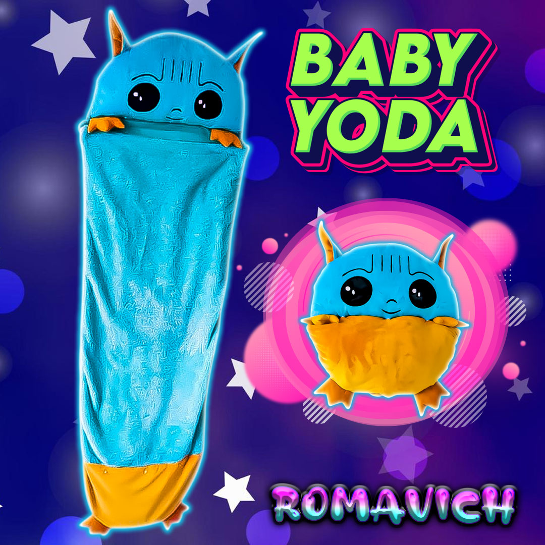 Bolsa De Dormir, Saco De Dormir, Sleeping, Peluche Din Grogu (Baby Yoda)