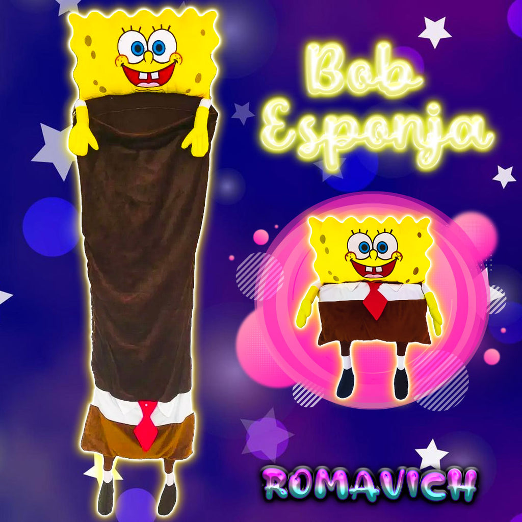 Bolsa De Dormir, Saco De Dormir, Sleeping, Peluche Bob Esponja