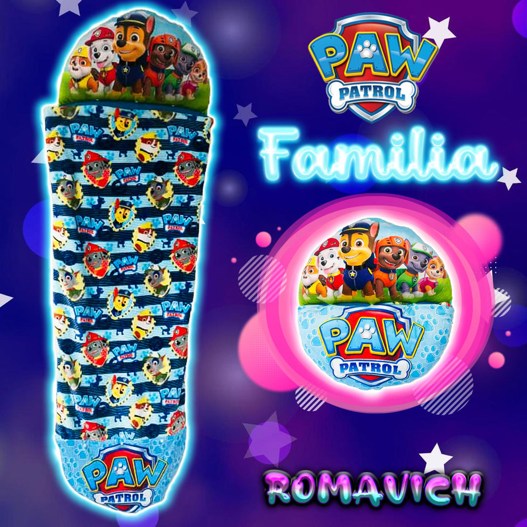 Bolsa De Dormir, Saco De Dormir, Sleeping, Peluche Paw Patrol Familia