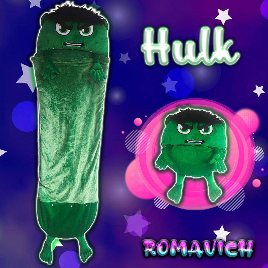 Bolsa De Dormir, Saco De Dormir, Sleeping, Peluche Hulk