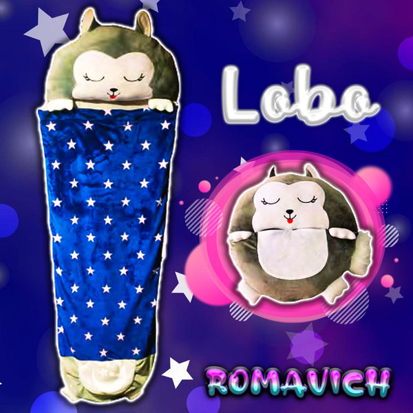 Bolsa De Dormir, Saco De Dormir, Sleeping, Peluche Lobo