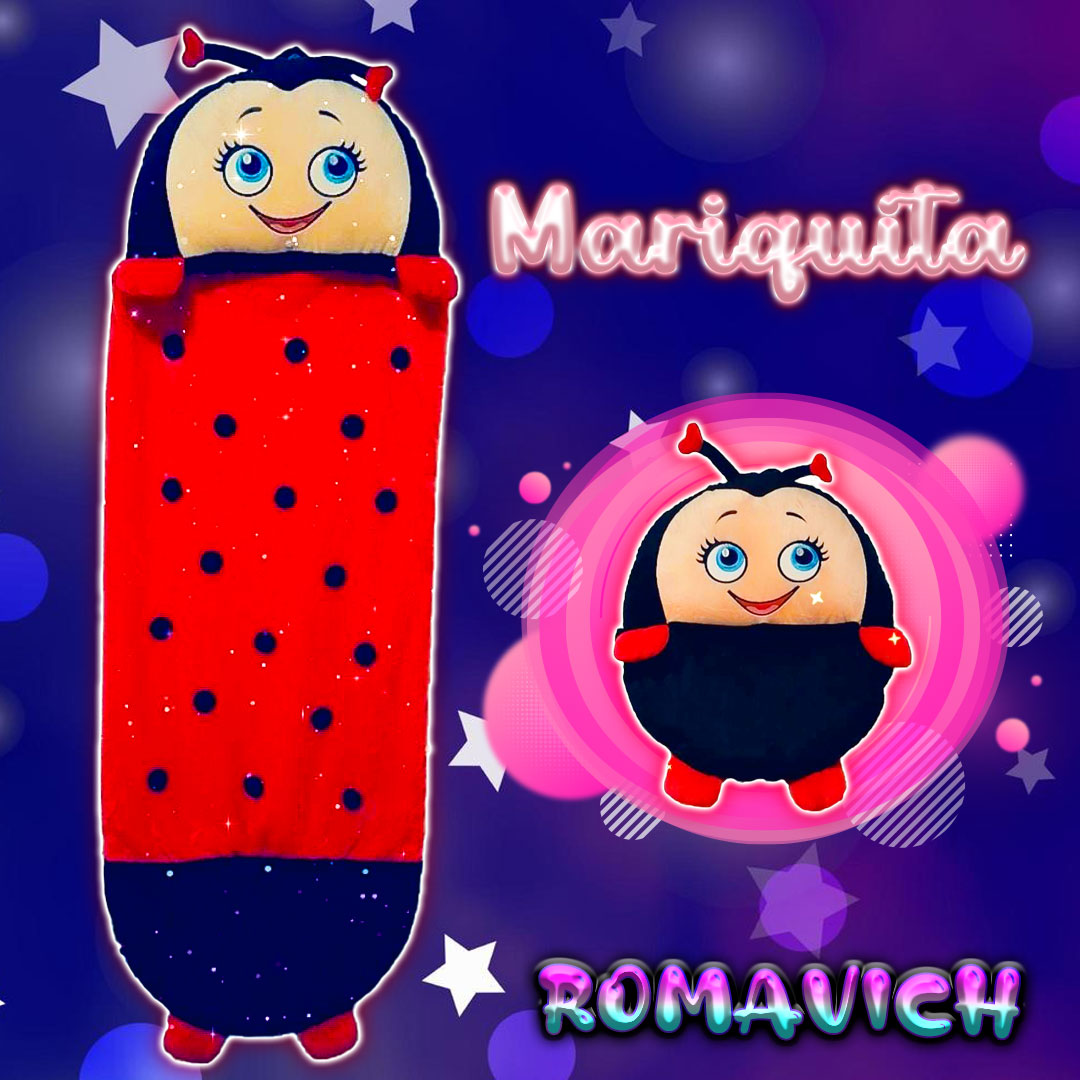 Bolsa De Dormir, Saco De Dormir, Sleeping, Peluche Mariquita