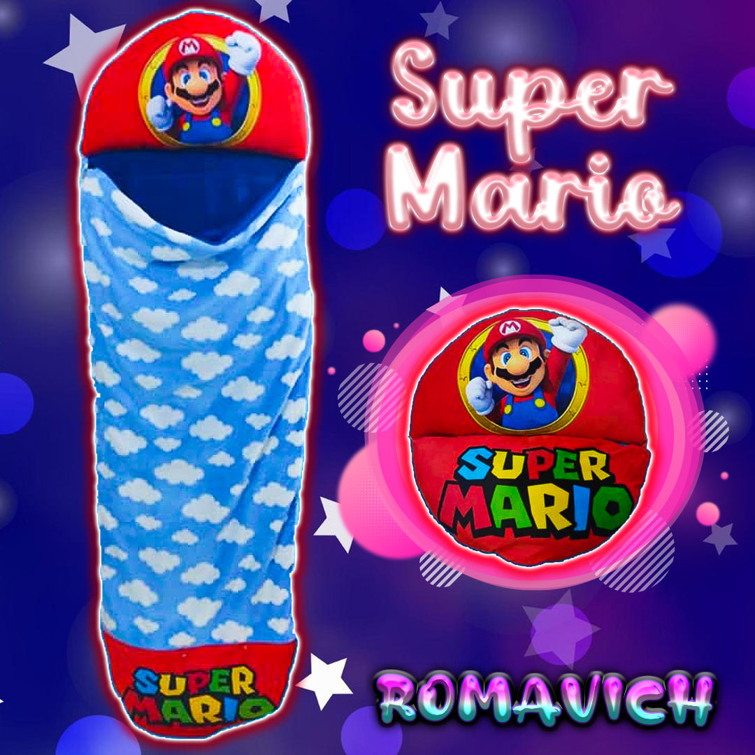 Bolsa De Dormir, Saco De Dormir, Sleeping, Peluche Super Mario Bros