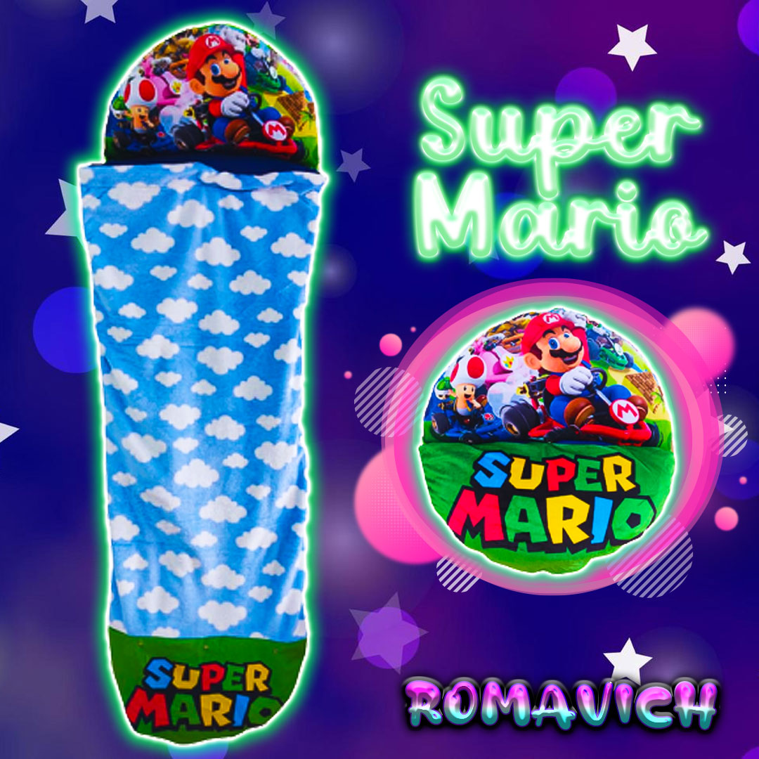 Bolsa De Dormir, Saco De Dormir, Sleeping, Peluche Super Mario Bros