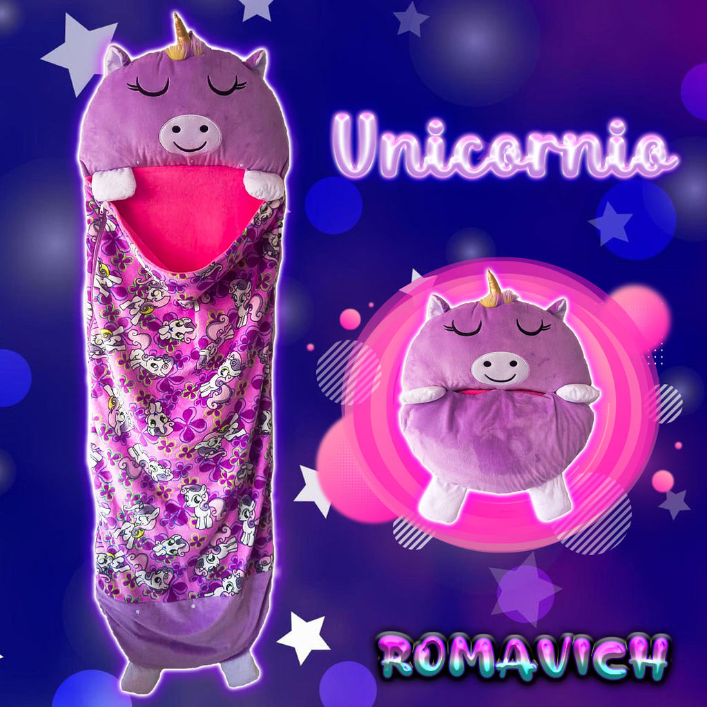 Bolsa De Dormir, Saco De Dormir, Sleeping, Peluche Unicornio