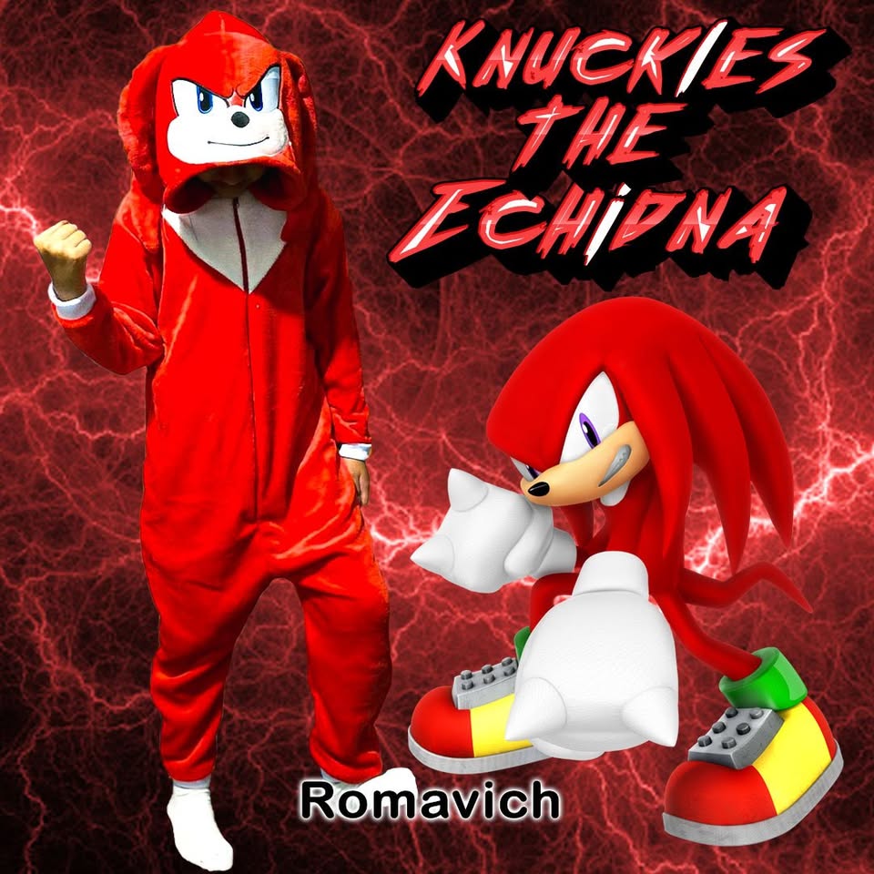 Kigurumi O Pijama Térmica Knuckles The Echidna