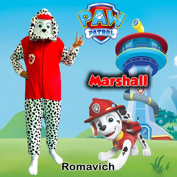Kigurumi O Pijama Térmica Marshall Paw Patrol