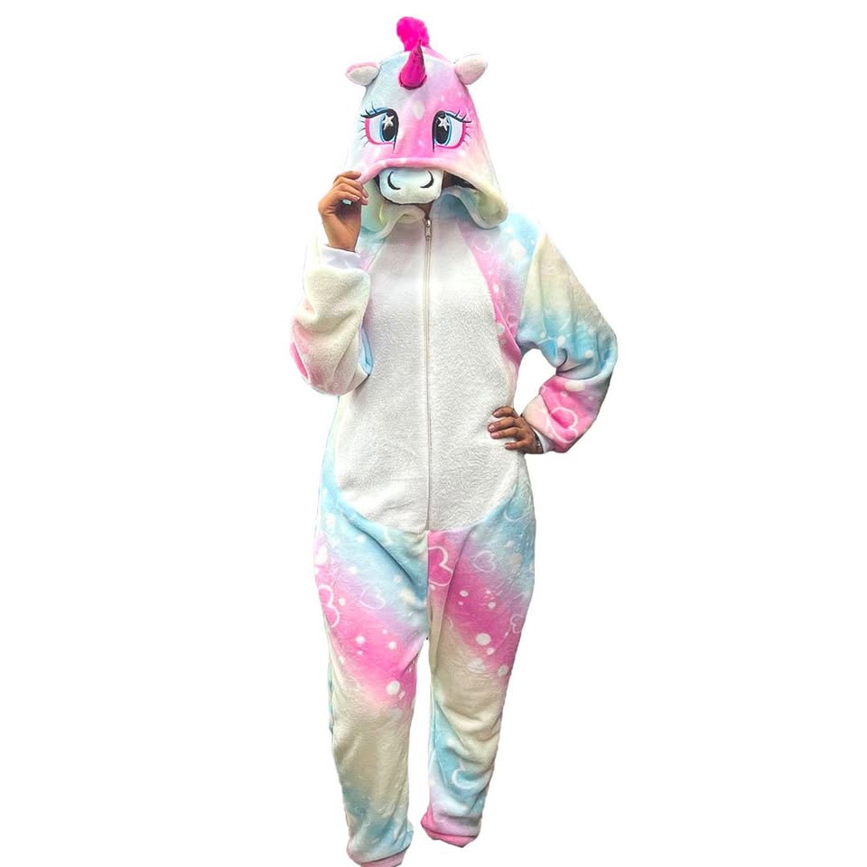 Kigurumi O Pijama Térmica Unicornio Pastel